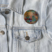 Bronze, Aquamarin, Lila Abstrakt Button (Beispiel)