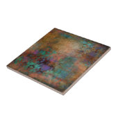Bronze, Aquamarin, Lila Abstrakt Fliese (Seite)