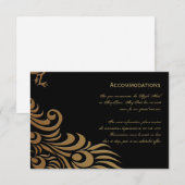 Bronze Art Deco Begleitkarte (Vorne/Hinten)