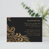 Bronze Art Deco Begleitkarte (Stehend Vorderseite)