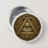 Bronze Astrolabe Auge Button (Vorne & Hinten)