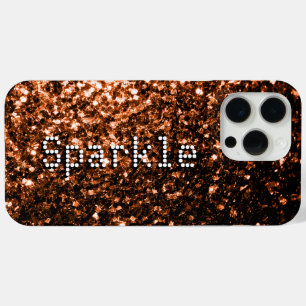 Bronze-Attrappen glitzern funkelt Ihr Text Case-Mate iPhone Hülle