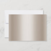 Bronze Balloon Sparkle Save the Date Card Ankündig RSVP Karte (Rückseite)