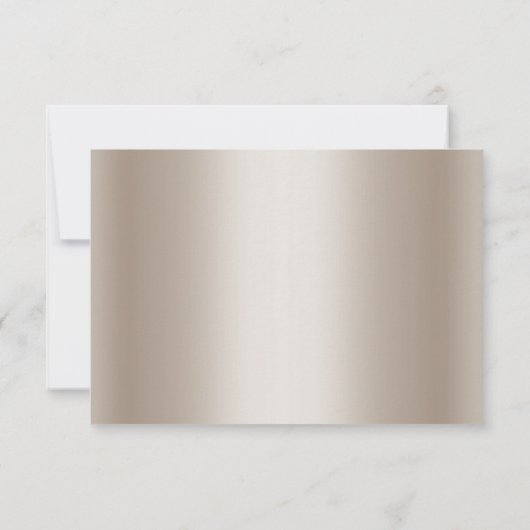 Bronze Balloon Sparkle Save the Date Card Ankündig RSVP Karte (Rückseite)