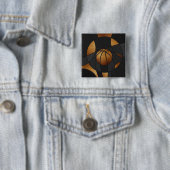 Bronze Basketball Abstrakte Kunst Button (Beispiel)