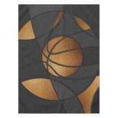 Bronze Basketball Abstrakte Kunst Tischdecke (Vorderseite)
