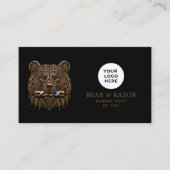 Bronze Bear Professional Friseursalon QR-Code Visitenkarte (Vorderseite)