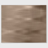 Bronze Beige Metallic Grill Streifen Skinny Lux Geschenkpapier (Flach)