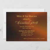 Bronze Black Gold Elegantes Schloss Einladung (Rückseite)