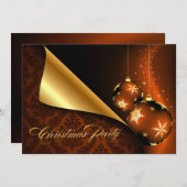 Bronze Black Gold Elegantes Schloss Einladung (Vorne/Hinten)