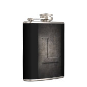 Bronze Black Metal L Monogram Flask Flachmann (Rechts)