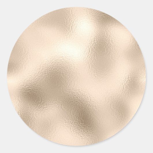 Bronze-Blank-Vorlage, DIY Text Art-Logo Runder Aufkleber (Vorderseite)