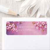 Bronze Blatt Violette Aquarell-Kirschblüte (Insitu)