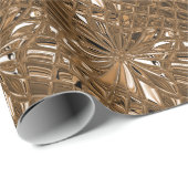 Bronze-Blume Geschenkpapier (Rolleneckpunkt)