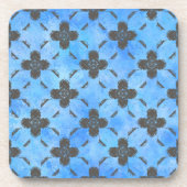 Bronze-Blume Kunststoff-Untersetzer Getränkeuntersetzer (Vorderseite)