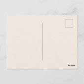 Bronze-Blumenrente Invitative Postkarte (Rückseite)