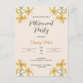 Bronze-Blumenrente Invitative Postkarte (Vorderseite)