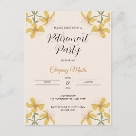 Bronze-Blumenrente Invitative Postkarte