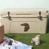 Bronze Borzoi Head Custom Cut Vinyl Sticker (Kühler)