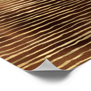 Bronze-Braun-Sprayfarbe Golden Horizontal Poster