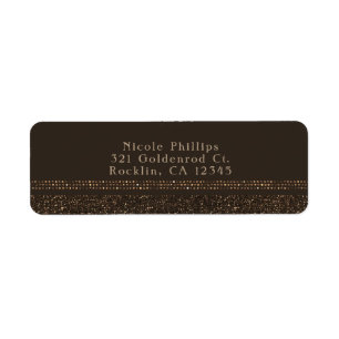 Bronze Braune Schicke Funkelnde Glamour Party-Einl