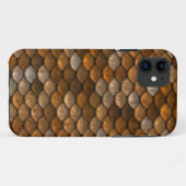 Bronze Brown Meerjungfrau Schuppen Drache Textur Case-Mate iPhone Hülle (Rückseite (Horizontal))