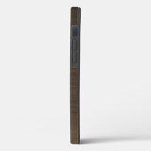 Bronze Brown Metallic Monogram Case-Mate iPhone Ca Case-Mate iPhone Hülle (Rückseite / Links)