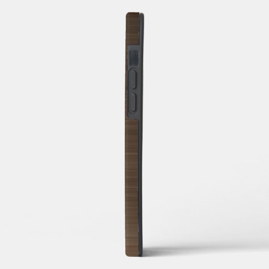 Bronze Brown Metallic Monogram Case-Mate iPhone Ca Hülle (Rückseite / Links)