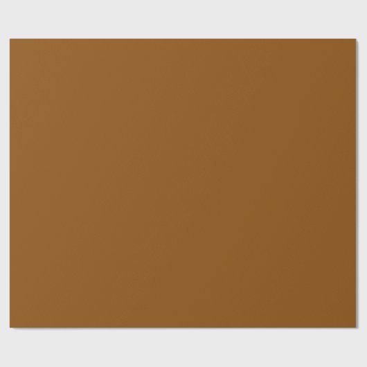 Bronze Brown Solid Color | Classic | elegant Geschenkpapier (Flach)