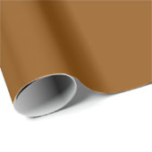 Bronze Brown Solid Color | Classic | elegant Geschenkpapier (Rolleneckpunkt)