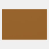 Bronze Brown Solid Color | Classic | elegant Geschenkpapier Set (Vorderseite 3)