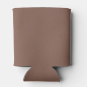 Bronze Brown Solid Color Dosenkühler (Rückseite)
