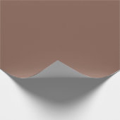 Bronze Brown Solid Color Geschenkpapier (Ecke)