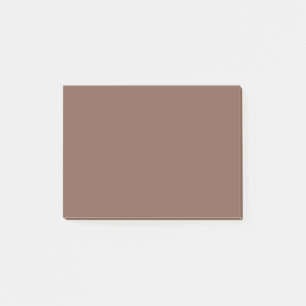 Bronze Brown Solid Color Post-it Klebezettel