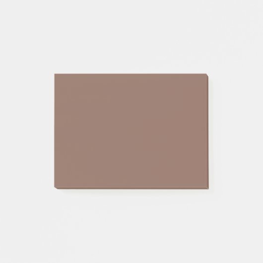 Bronze Brown Solid Color Post-it Klebezettel (Vorderseite)