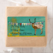 Bronze Buck Sunshine Aquamarin Label (Insitu)