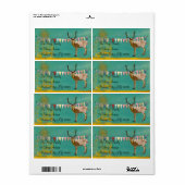 Bronze Buck Sunshine Aquamarin Label (Vorne)
