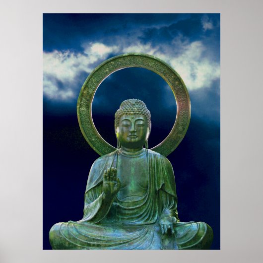 Bronze-Buddha-Foto Poster (Vorne)