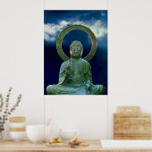 Bronze-Buddha-Foto Poster (Küche)