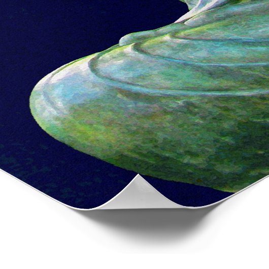 Bronze-Buddha-Foto Poster (Ecke)