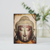 Bronze Buddha Postkarte (Stehend Vorderseite)