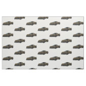 Bronze C8 Corvette Hand Zeichnung Sketch Stoff (Fat Quarter (45,7 x 55,9 cm))