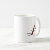 Bronze-Clay-Monogramm-Tasse Kaffeetasse (VorderseiteRechts)
