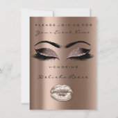 Bronze Coffee Black Glitzer Bridal 16. Einladung (Vorderseite)