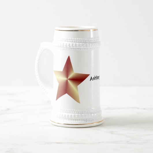 Bronze Colored Star Bierglas (Vorderseite Links)