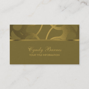 Bronze Contemporary Business Card Visitenkarte