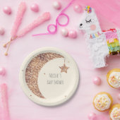 Bronze Cream Moon & Stars Babydusche Pappteller (Party)