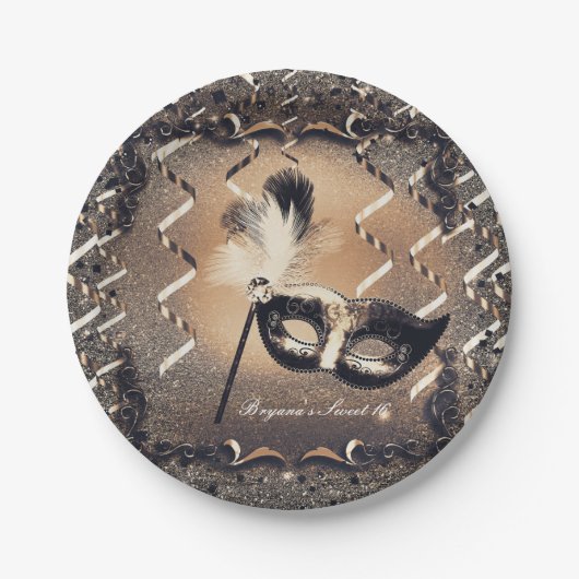 Bronze & Creme Masquerade MASSE - Museo d'arte del Pappteller (Vorderseite)