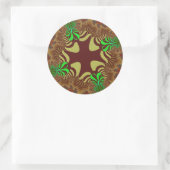 Bronze Cross Runder Aufkleber (Tasche)