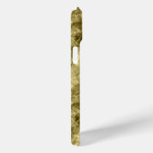 Bronze Crumpled Textur Case-Mate iPhone Hülle (Rückseite / Rechts)